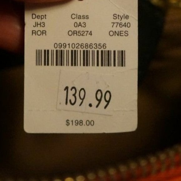 J.Crew  Wixon, Crossbody Bag! Orange kid gloves leather. - Picture 8 of 8